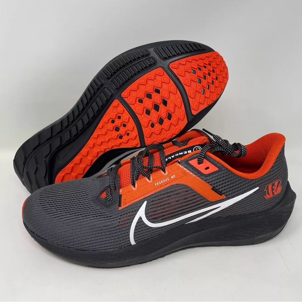 Cincinnati Bengals Nike NFL Air Zoom Pegasus 40 Running Shoe 2023 New
